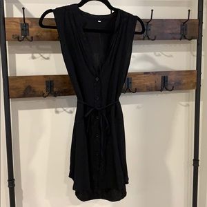 Black v neck coverup